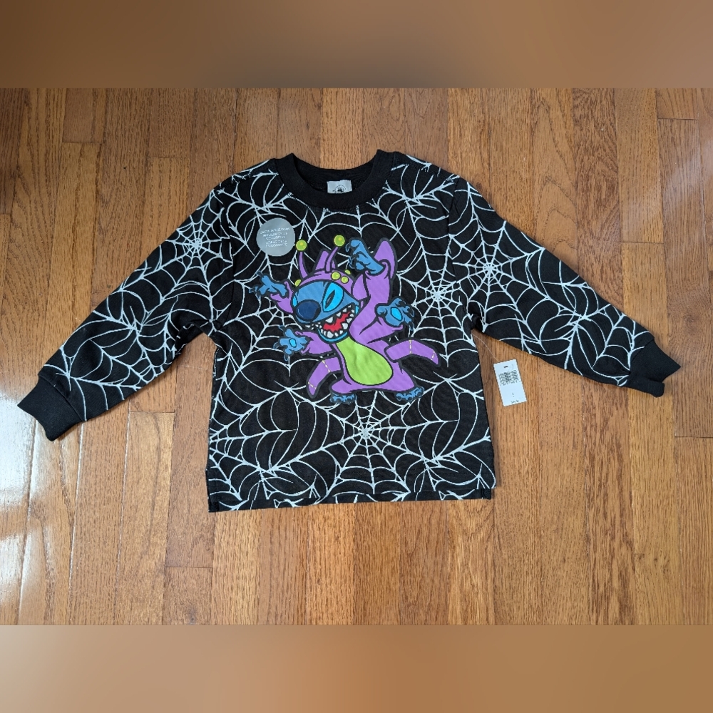Stitch Halloween Sweatshirt, Unisex Kids, Size 4, Disney Vacation Club, NWT!